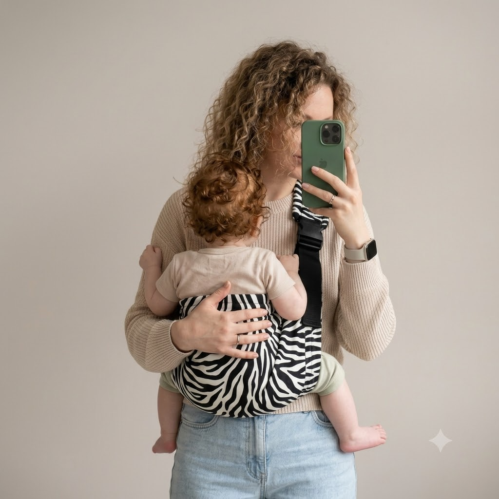 Aztec black and white toddler carrier for mums in New Zealand help with back pain baby sling carrier