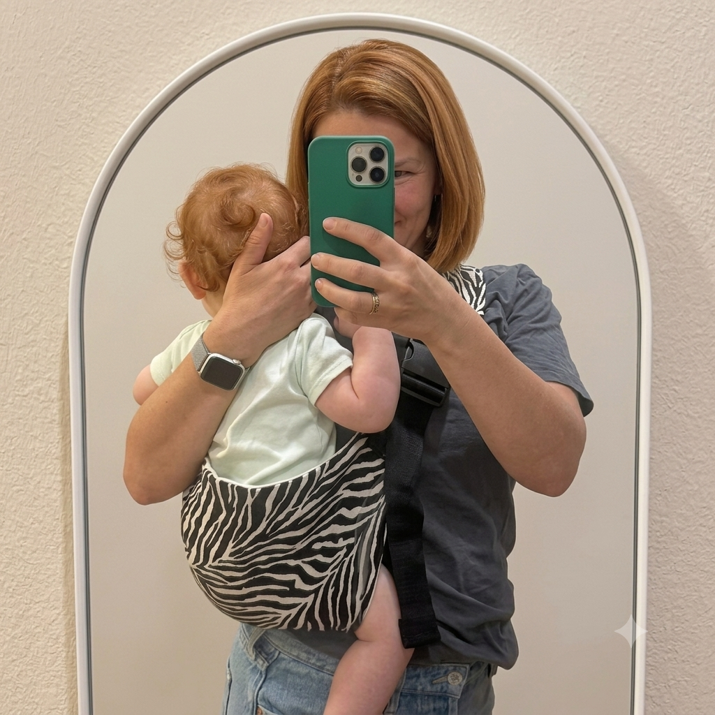 Zebra black and white toddler carrier for mums in New Zealand help with back pain baby sling carrier