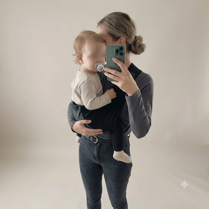 black toddler carrier for mums in New Zealand help with back pain baby sling carrier